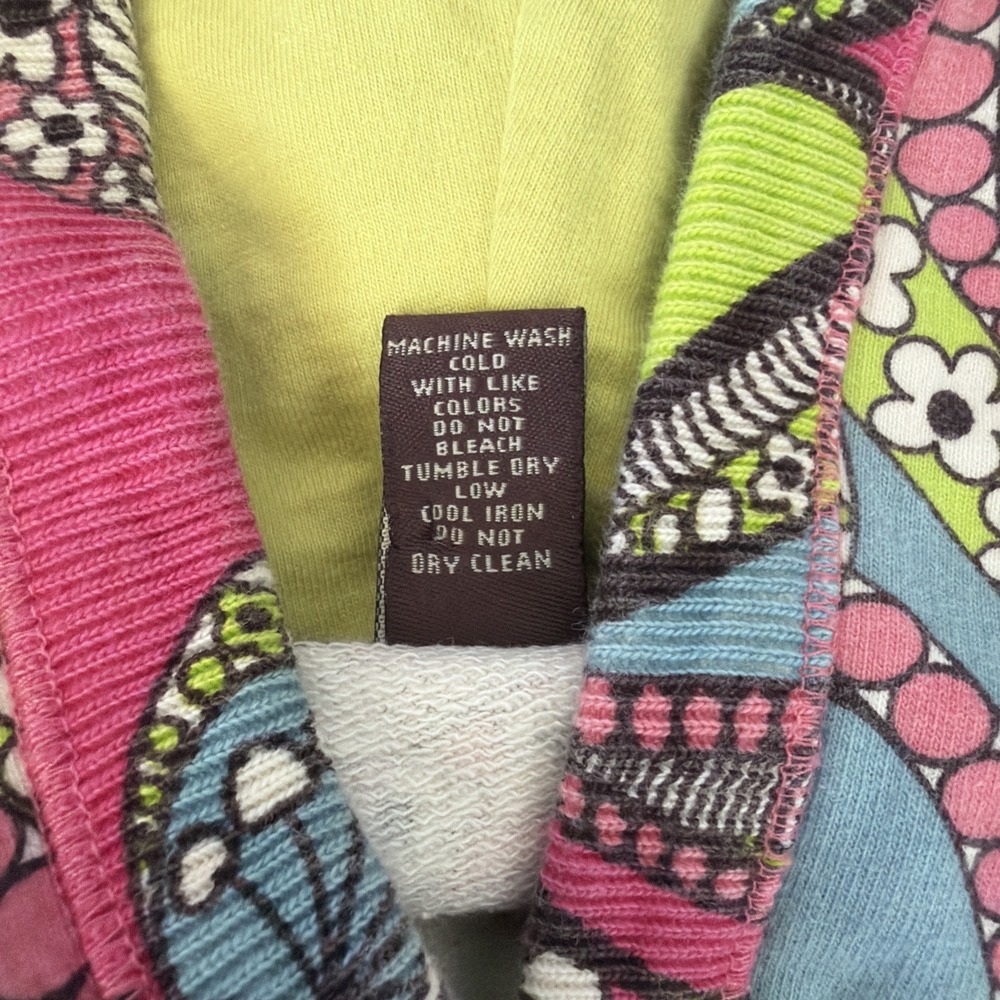 VTG Lucky‎ Brand Paisley Hoodie Small•Hippie Boho Psychedelic Y2K Retro 60's HTF - Picture 10 of 10